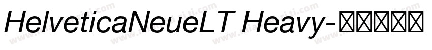 HelveticaNeueLT Heavy字体转换